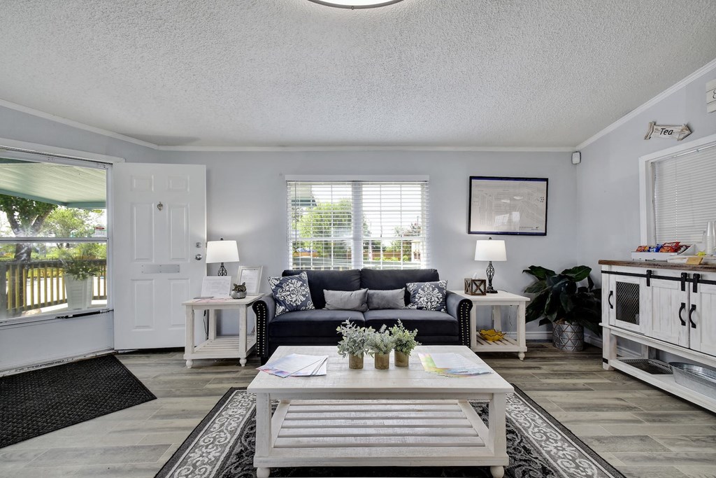 Well Lit Living Room at Valley Ridge, Texas, 78242