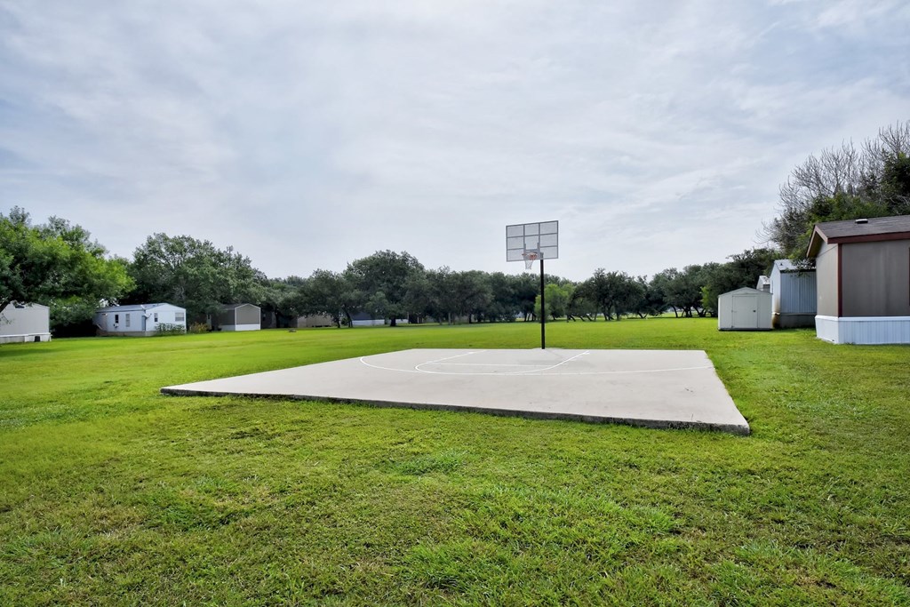 Full Outdoor Basketball Court at Country Oaks, San Antonio
