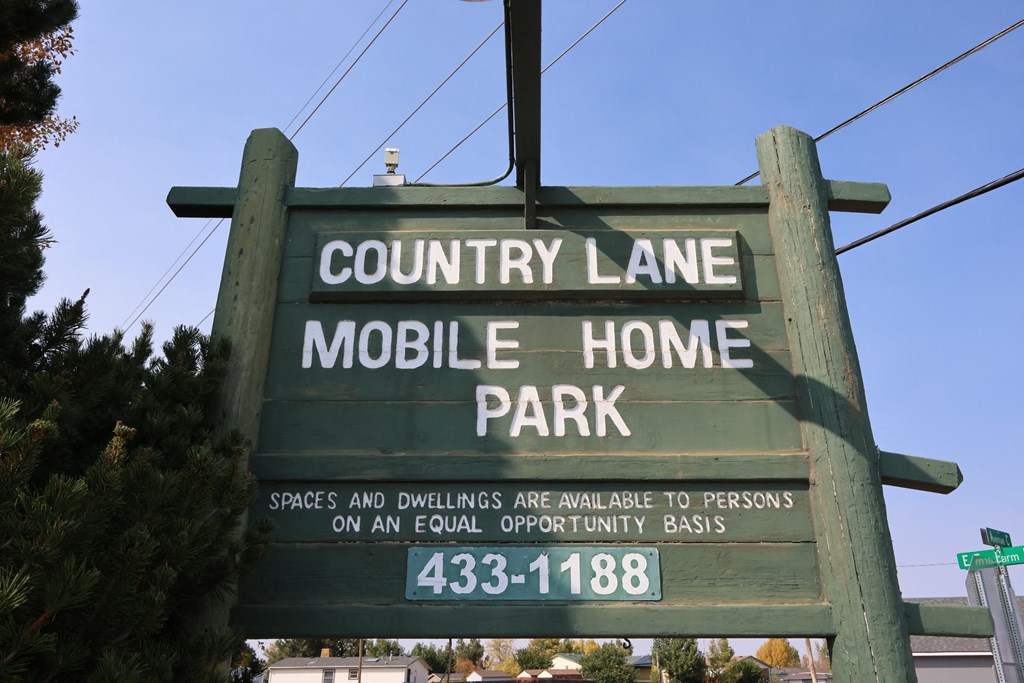 Sign at Country Lane, Wyoming, 82007