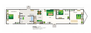 the floor plan of the residence
