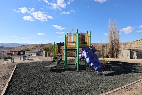 A playground at Skyline Village, Rock Springs, 82901