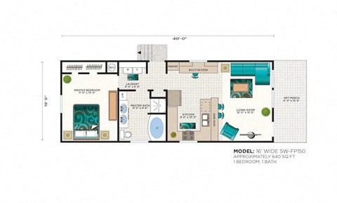 a floor plan of a house at Buckingham Village in Universal City, TX