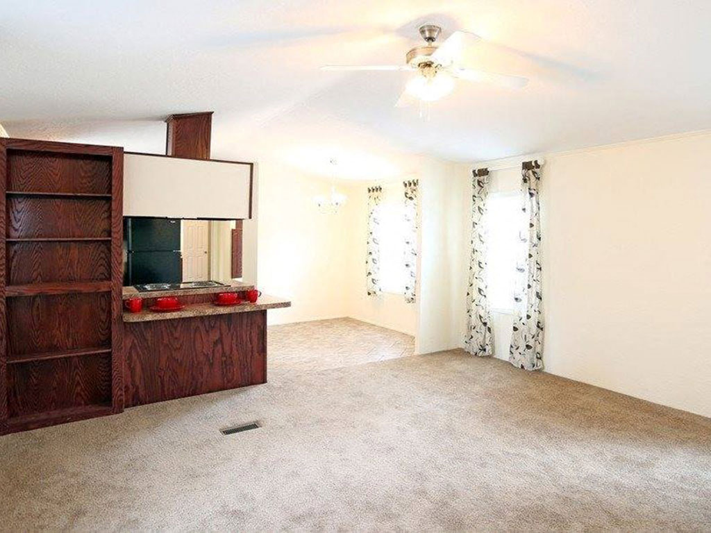 Living Room Near Kitchen at Maple Grove Rental Home Community in Lincoln, NE