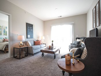 Living Room Corner View Living Room Corner View at Mirada Apartments, Lewis Center, Ohio