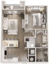 1 Bedroom 1 Bathroom Floor Plan 1 Bedroom 1 Bathroom Floor Plan at Volaris, Lansing