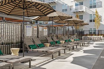 Sundeck at The Hallon luxury apartments in Hopkins, MN