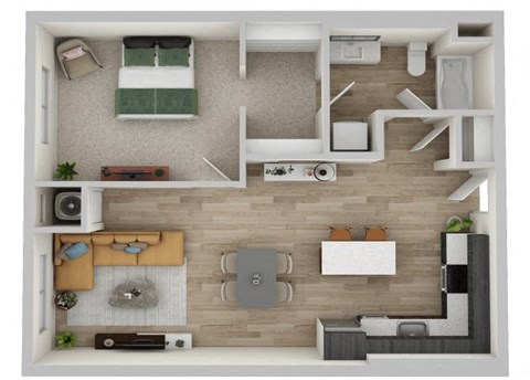 1B Floor Plan at The Westlyn, Minnesota