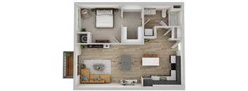 1B2 Floor Plan at The Westlyn, West Saint Paul, MN