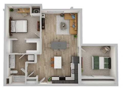 1C Floor Plan at The Westlyn, West Saint Paul, MN