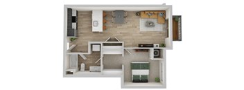 1E Floor Plan at The Westlyn, West Saint Paul, Minnesota