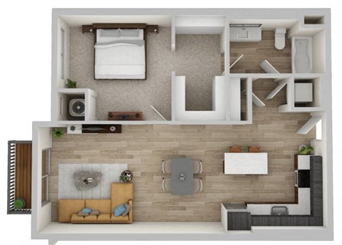 1J Floor Plan at The Westlyn, Minnesota, 55118