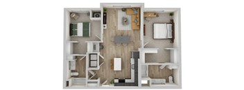 2E Floor Plan at The Westlyn, West Saint Paul, MN