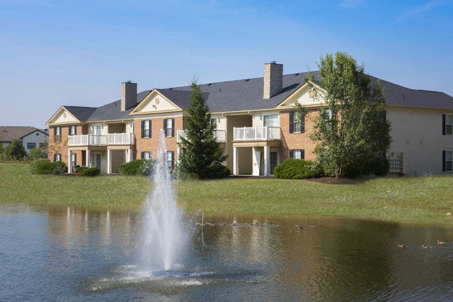 Lake view at The Bradford at Easton Apartments in Columbus, OH