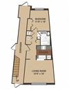 Waterton Floor Plan Waterton Floor Plan at Crescent Centre Apartments, Louisville