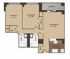 Fairfax Floor Plan Fairfax Floor Plan at Crescent Centre Apartments, Louisville, KY, 40202