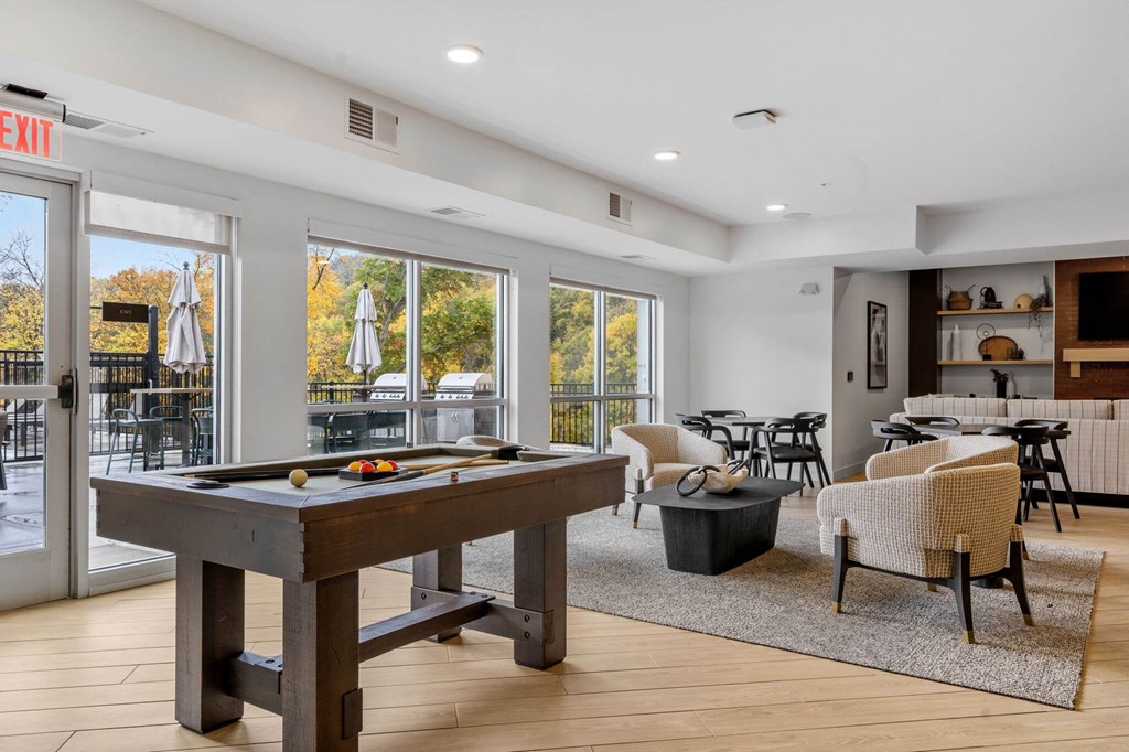 Billiards Table at The Aurilla, Cottage Grove, MN