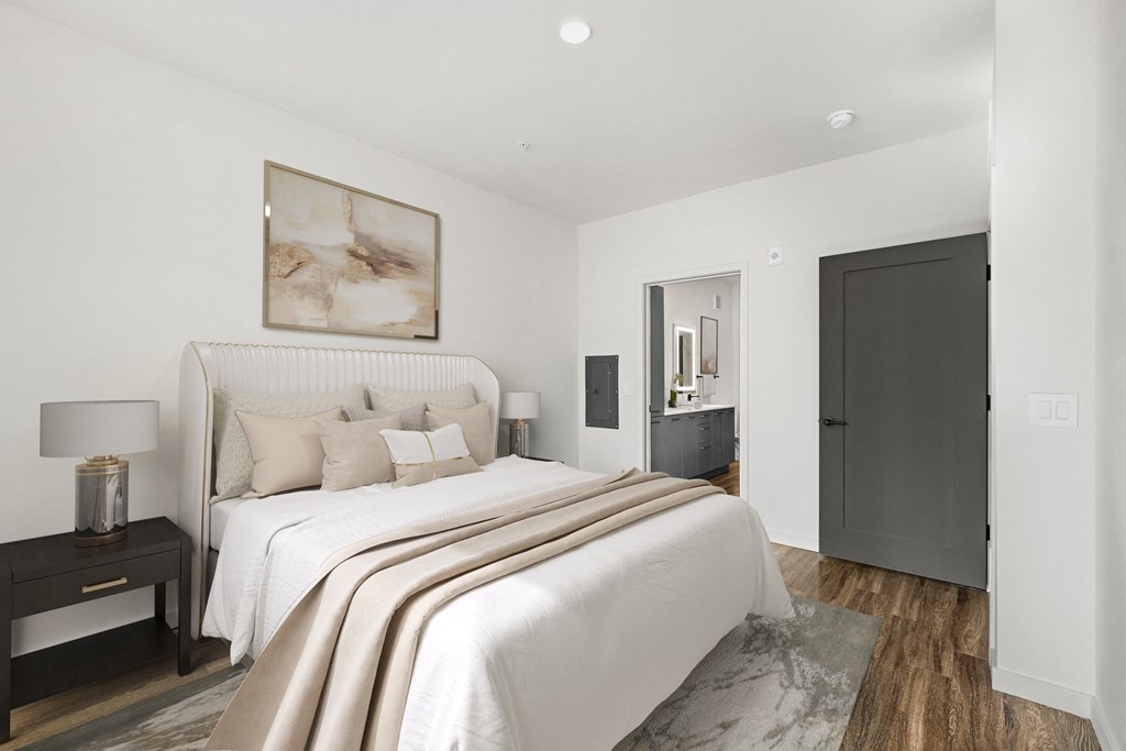 Bright and Luxurious Bedroom with Bathroom at Azalea Luxury Apartments, Tampa, FL, 33619
