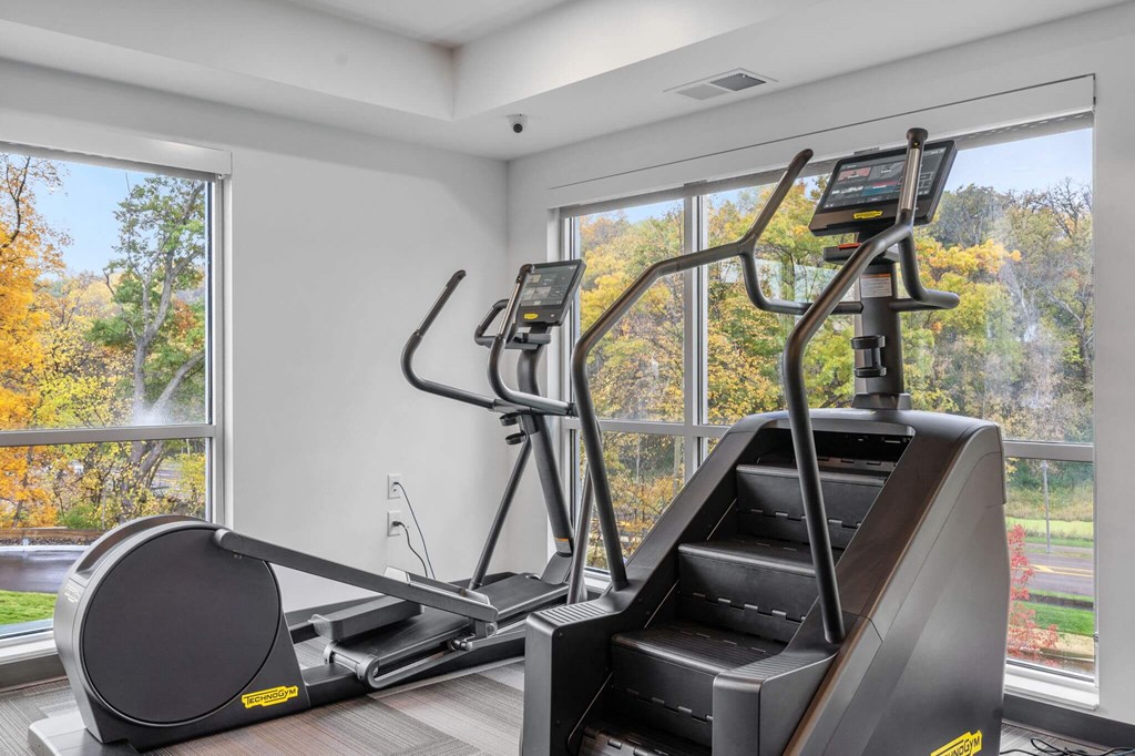 Gym With Treadmill at The Aurilla, Cottage Grove, Minnesota