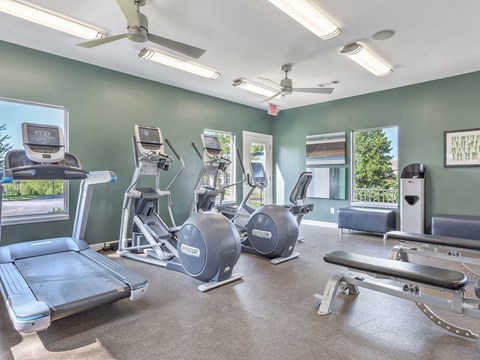 State Of The Art Fitness Center at The Villas at Bailey Ranch Apartments, Owasso