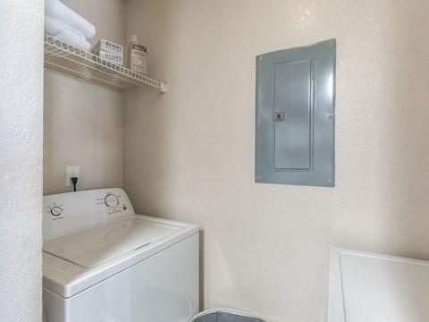 Washer And Dryer In Unit at The Villas at Bailey Ranch Apartments, Oklahoma, 74055
