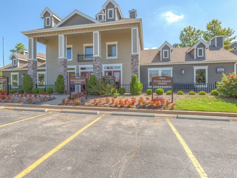 Newly renovated clubhouse at The Villas at Bailey Ranch Apartments, Owasso
