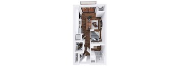 Boyne Studio Floor Plan at The Hallon Apartments, Hopkins, MN, 55343 at The Hallon Apartments, Hopkins, Minnesota