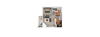 A2 - Maple Floor Plan at Riverset Apartments, Memphis, TN