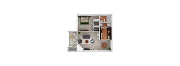 A3S - Magonlia w Sunroom at Riverset Apartments, Memphis, TN