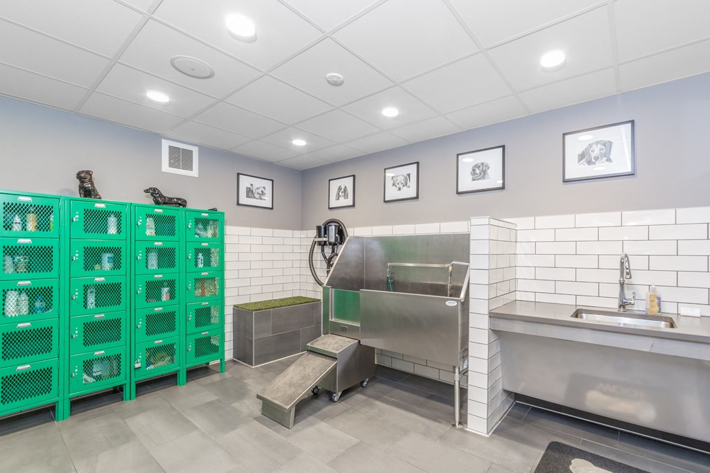 a commercial kitchen with a stainless steel sink and azerbaijani cuisine