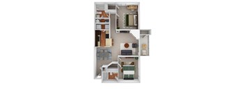 B2S - River Birch w Sunroom at Riverset Apartments, Tennessee