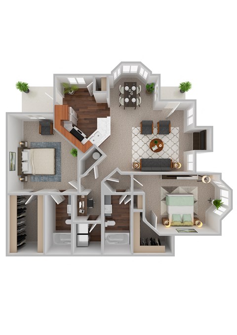 a bedroom floor plan