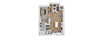 Brickton B floor plan image at Park 205, Illinois
