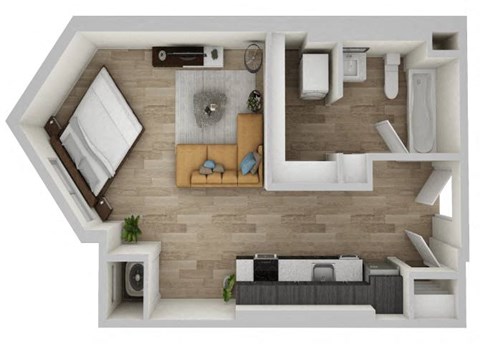 C Floor Plan at The Westlyn, West Saint Paul, MN, 55118