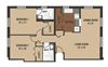 The Waverly Floor Plan The Waverly Floor Plan at Crescent Centre Apartments, Louisville