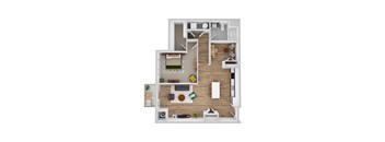 Centennial floor plan image at Park 205, Park Ridge, IL