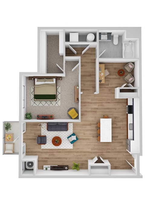 Centennial floor plan image at Park 205, Park Ridge, IL