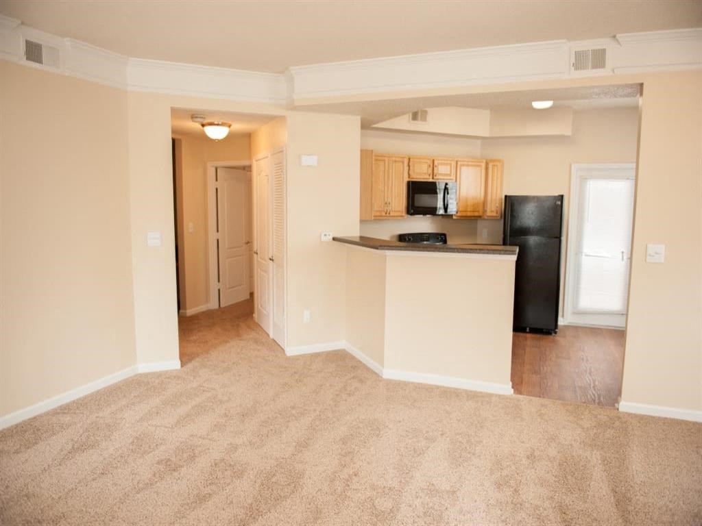Open Concept Kitchen & Living Room at Waterford Place Apartments in Memphis TN