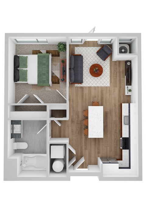 Cumberland floor plan image at Park 205, Park Ridge