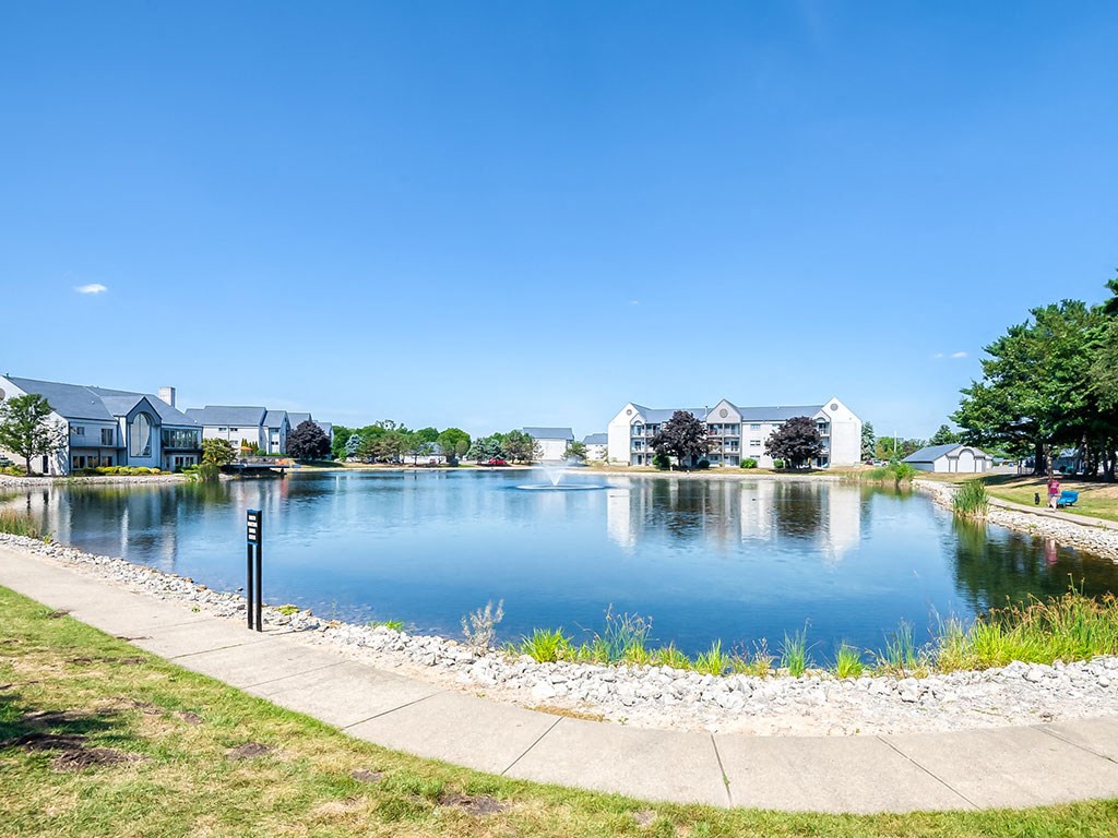 Lake With Lush Natural Surrounding at Waterchase Apartments, Michigan, 49519