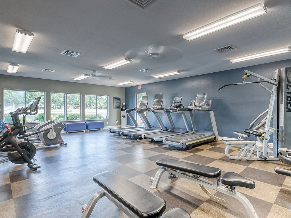 State Of The Art Fitness Center at Waterchase Apartments, Wyoming