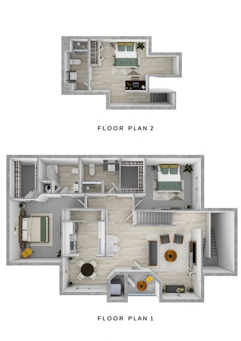 a floor plan of a 1 bedroom floor plan