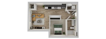 E Floor Plan at The Westlyn, West Saint Paul, Minnesota
