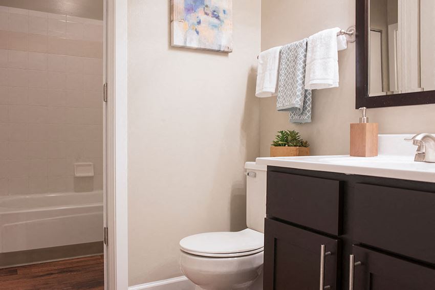 Bathroom With Bathtub Bathroom With Bathtub at The Pointe at St. Joseph Apartments, South Bend, IN, 46617