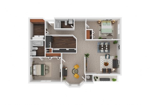 Lasalle floor plan at The Pointe at St Joseph