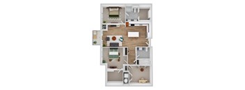 Oakton floor plan image at Park 205, Park Ridge, 60068