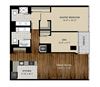A4 1 Bedroom 1 Bath Floor Plan A4 1 Bedroom 1 Bath Floor Plan at Optima Old Orchard Woods, Skokie, IL, 60077