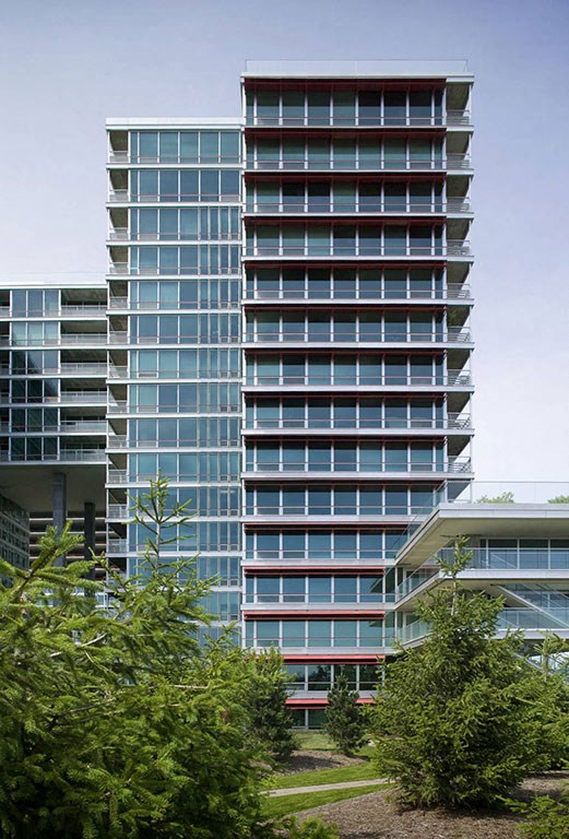 Exquisite Exterior at Optima Old Orchard Woods, Skokie, Illinois