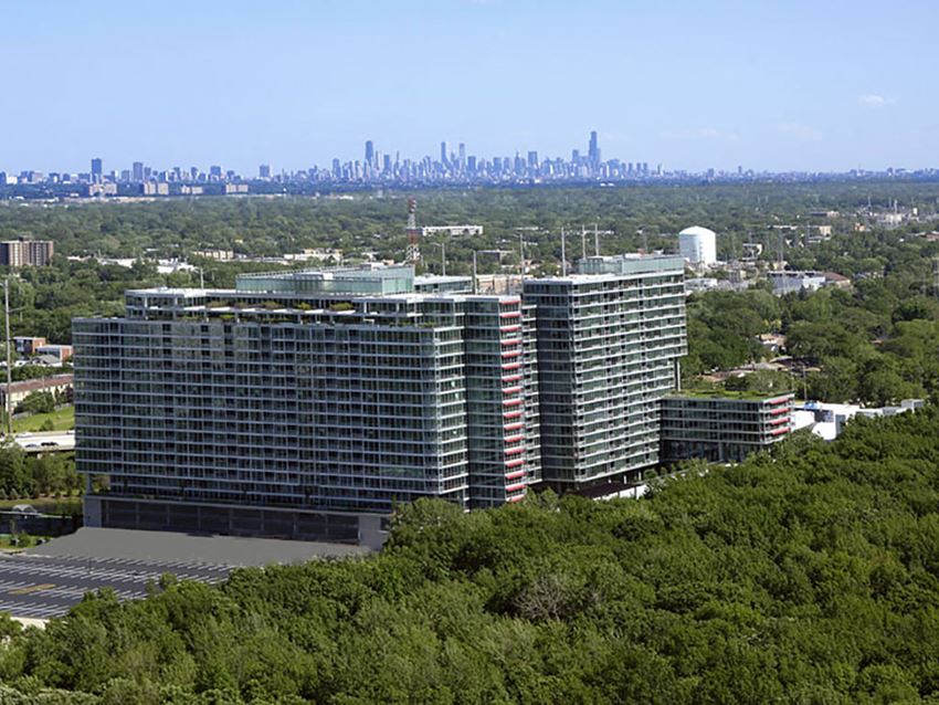 Apartment Building Exterior Apartment Building Exterior at Optima Old Orchard Woods, Skokie, IL, 60077