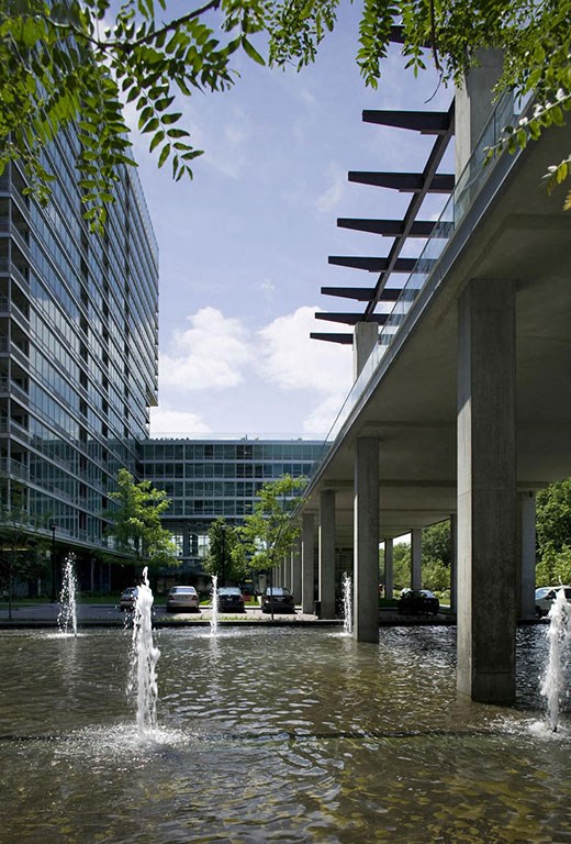 Pond Views With Fountains at Optima Old Orchard Woods, Illinois, 60077
