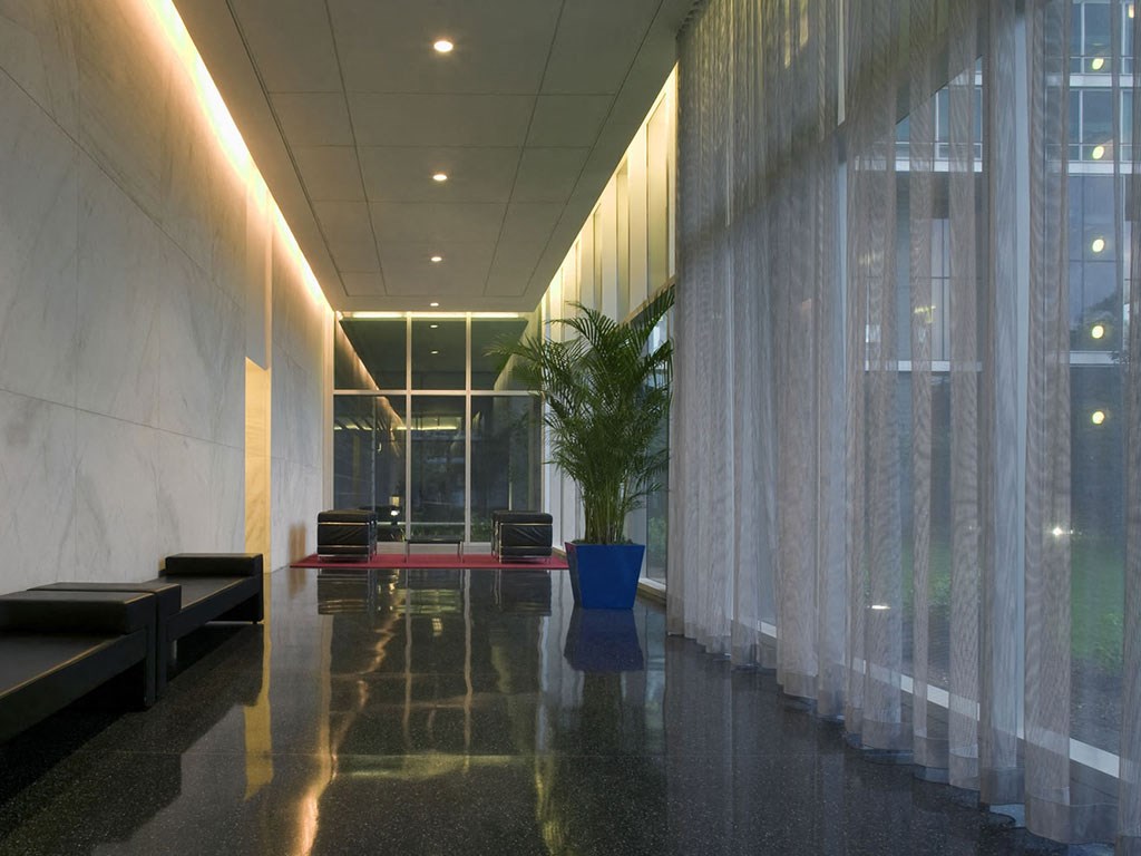 Spacious Lobby at Optima Old Orchard Woods, Skokie, Illinois